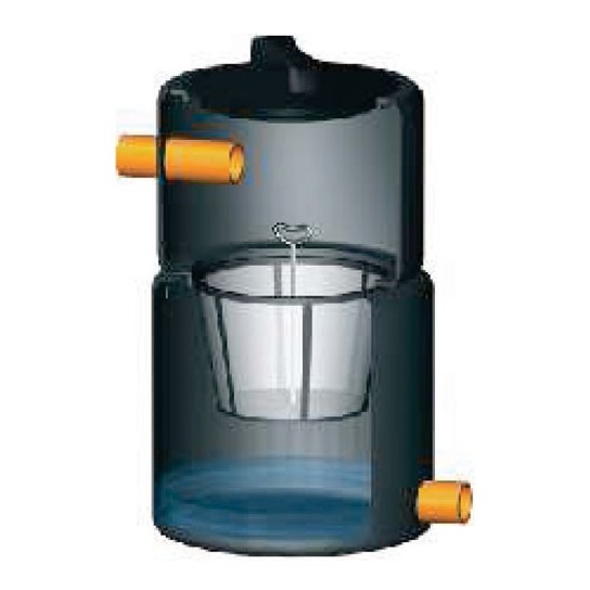 mit 2 KG-Rohrstücken 100mm