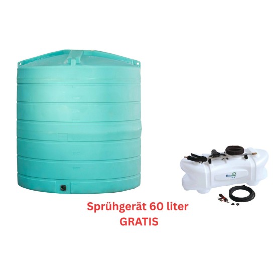 Flüssigdüngertank 10200 Liter - PREMIUM Sprühgerät 60 liter 
GRATIS