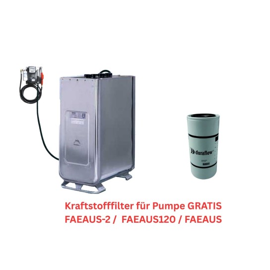 Dieseltankstelle 1000L Kraftstofffilter für Pumpe GRATIS