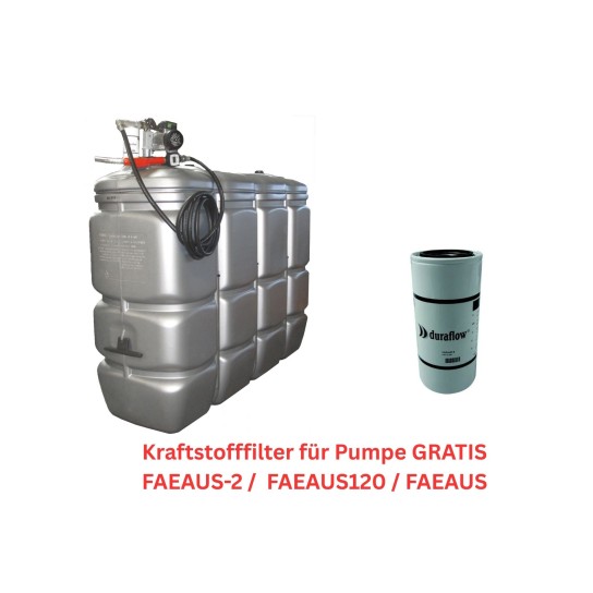Dieseltank 2000l Kraftstofffilter für Pumpe GRATIS