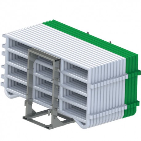 Barrière de contention 2.20m - blanc + TRANSCORRAL 