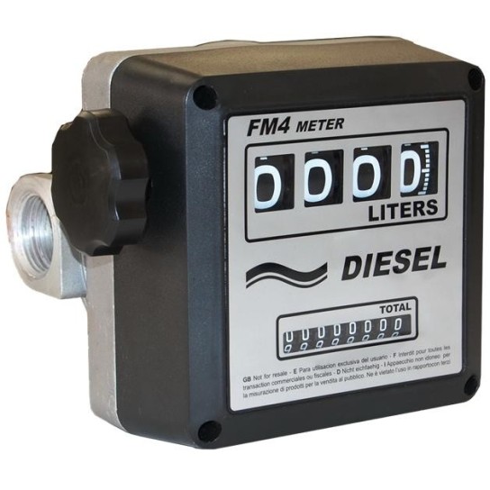 Volucompteur à eau, compteur volume mécanique 4 chiffres - Duraplas 