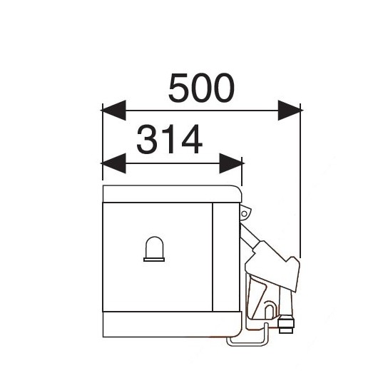 Distributeur automatique 70L/min