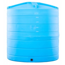 Réservoir de récupération eau de pluie 3000l - Cuve polyéthylène aérienne  bleue - Vertical