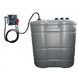 Cuve à fioul 1000L avec pompe 60L/min et station murale 