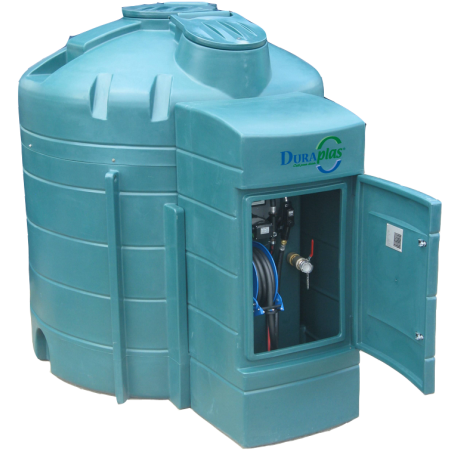Cuve à fioul 5000L avec pompe 100L/min et enrouleur 8m