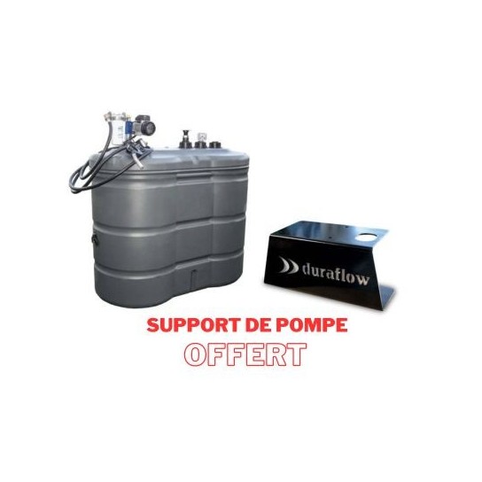 cuve à fioul 1500 litres avec support de pompe offert