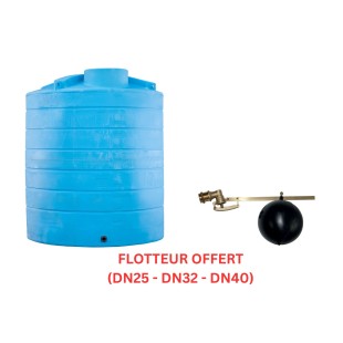 Cuve stockage d'eau 15 000l avec flotteur offert