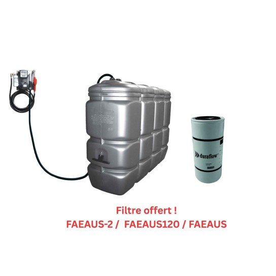 Cuve à fioul 2000l avec filtre offert