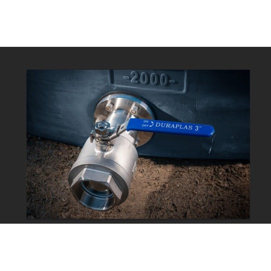 Vanne inox duraplas pour cuve 25500l