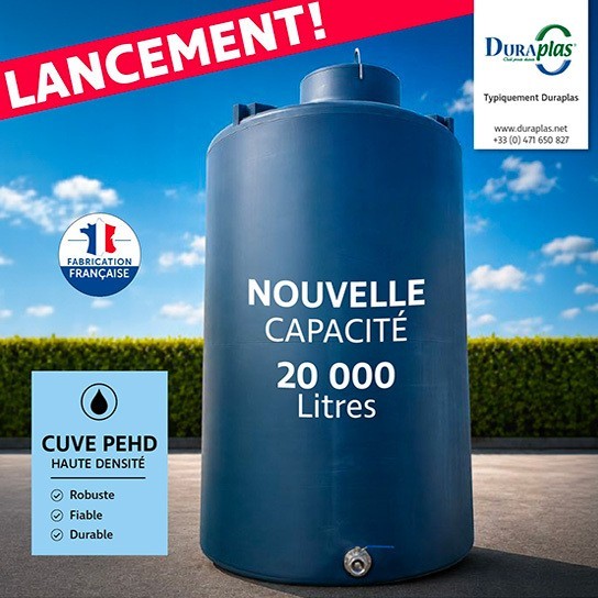 Cuve 20m3, Cuve stockage eau 20000l - Duraplas