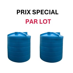 PRIX SPECIAL PAR LOT - 2 cuves stockage eau 5000 litres BLEUE